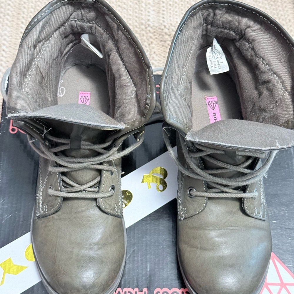 Rock & Candy Gray Ankle Boots